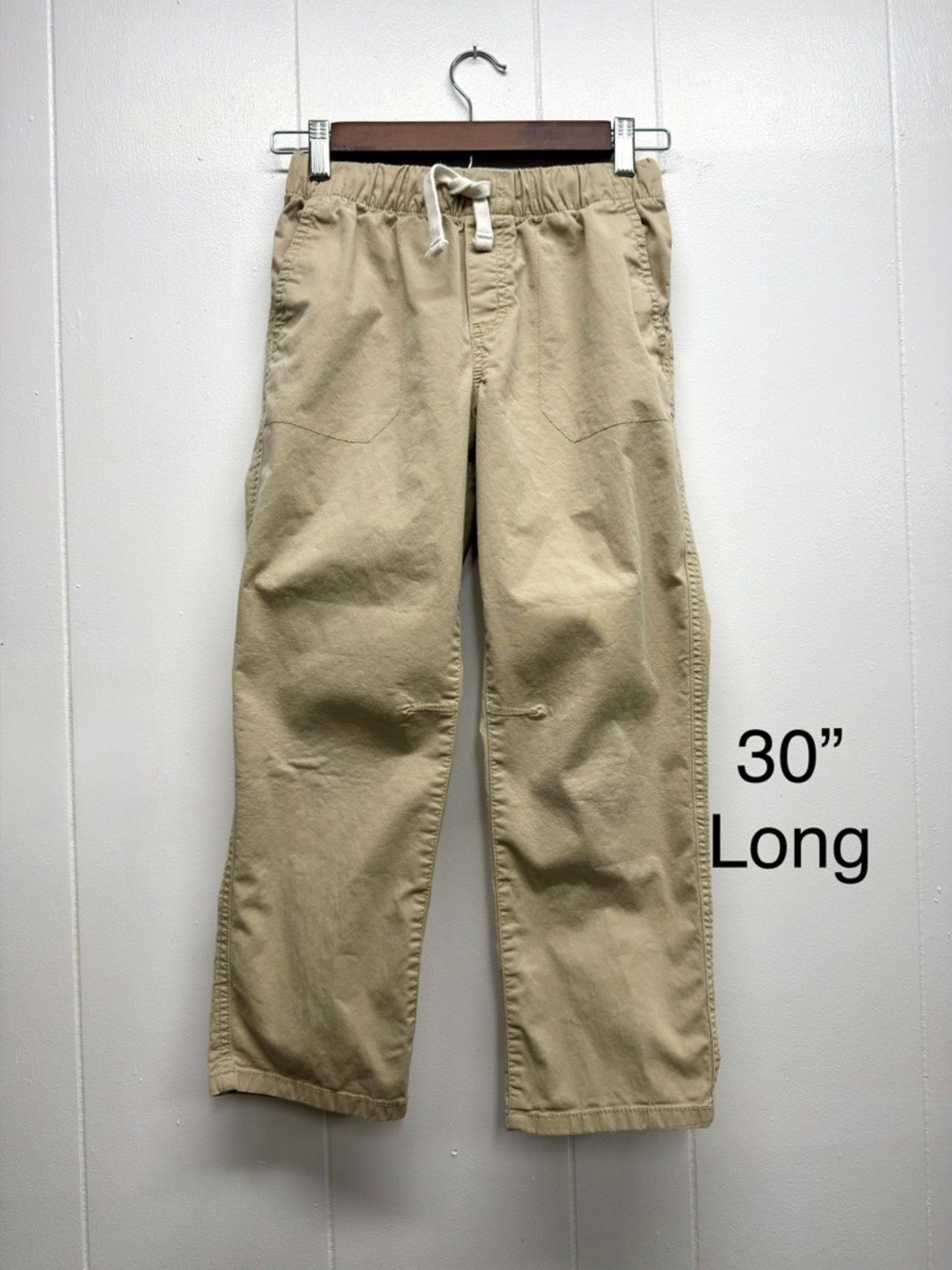 Cat & Jack sz 10 Boys Drawstring pants- Khaki & Grey
